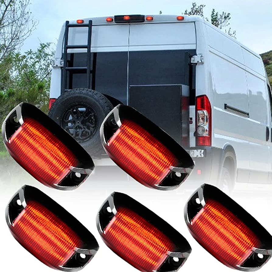 Amazon.com: 5Pcs Promaster Red LED Rear Cab Top Roof Marker Lights for Dodge  Ram Promaster 1500 2500 3500 2014 2015 2016 2017 2018 2019 2020 Rear Top  Clearance Assembly Rear Roof Mounted Cab Light Smoked Lens : Automotive
