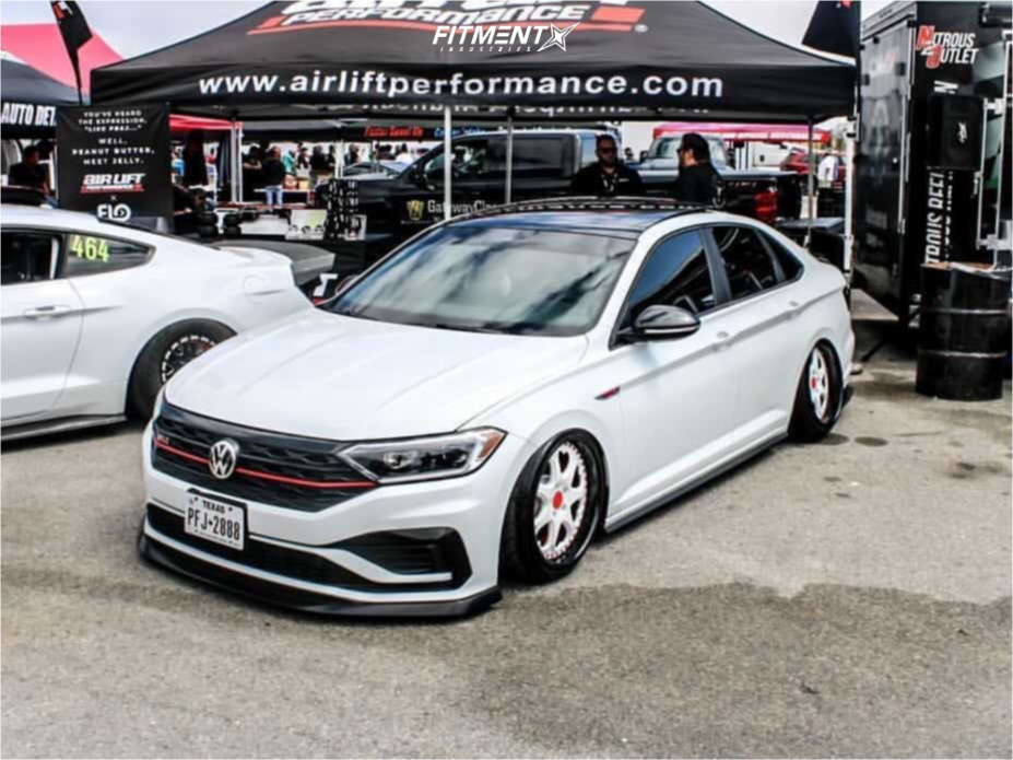 2021 Volkswagen Jetta GLI Autobahn with 18x10 Heritage Kokoro and Federal  215x40 on Air Suspension | 1535399 | Fitment Industries