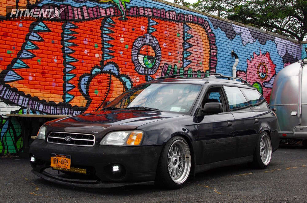 2000 Subaru Outback with 18x10.5 Miro SPT 1s and Riken 205x35 on Coilovers  | 443462 | Fitment Industries