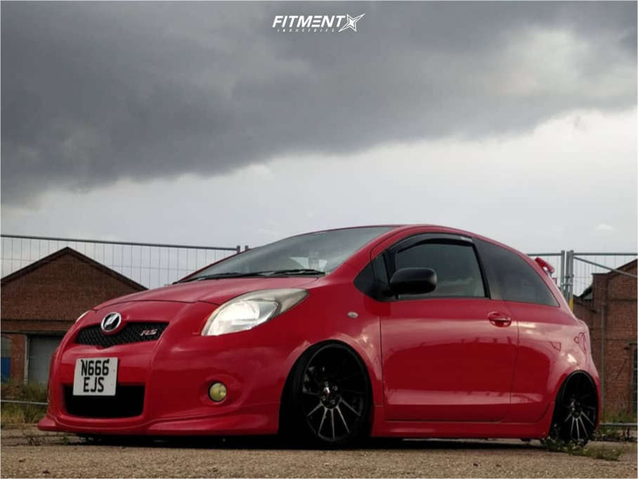 2008 Toyota Yaris RS with 17x8 Japan Racing JR22 and Nankang 195x40 on Air  Suspension | 762345 | Fitment Industries