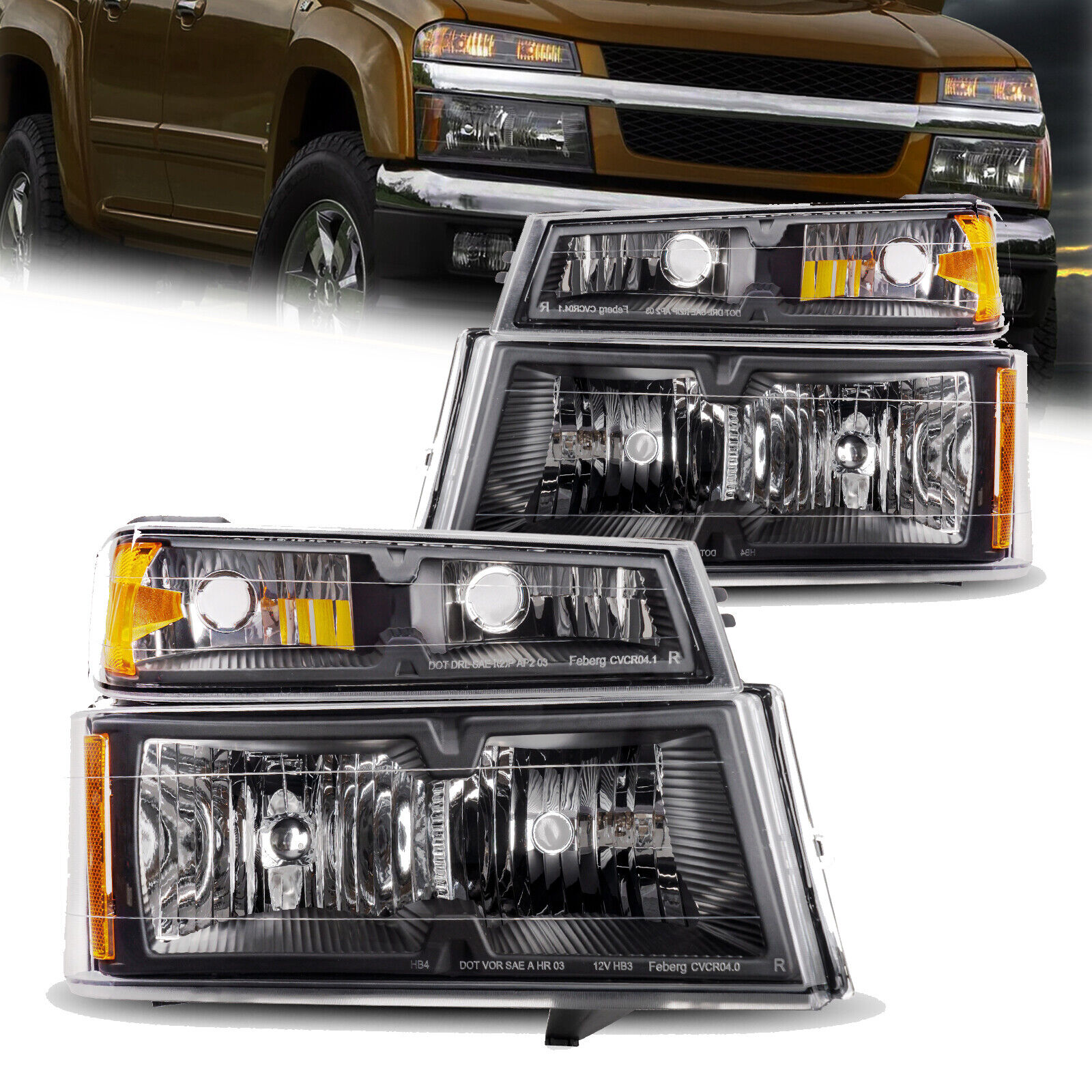 For 2007-2008 Isuzu i-290 & Isuzu i-370 Headlights Assembly Headlamp Lamps  Pair | eBay