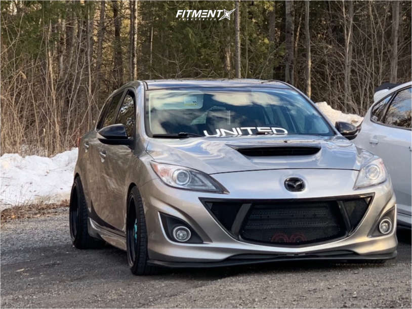 2013 Mazda MazdaSpeed3 Base with 18x8.5 ESR SR04 and Sailun 225x40 on  Lowering Springs | 689793 | Fitment Industries