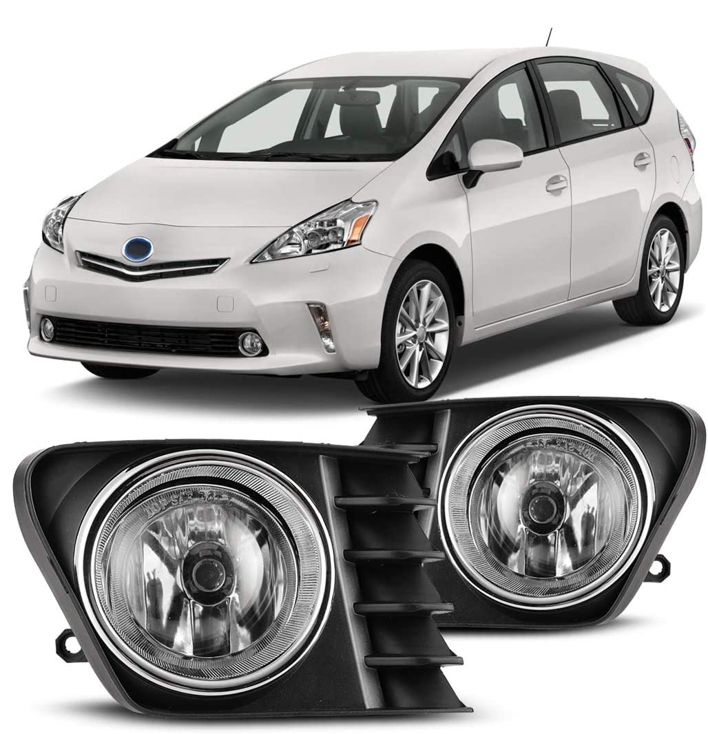 Amazon.com: Winjet Compatible with [2012 2013 2014 Toyota Prius V] Driving  Fog Lights + Switch + Wiring Kit, clear lens (WJ30-0421-09) : Automotive