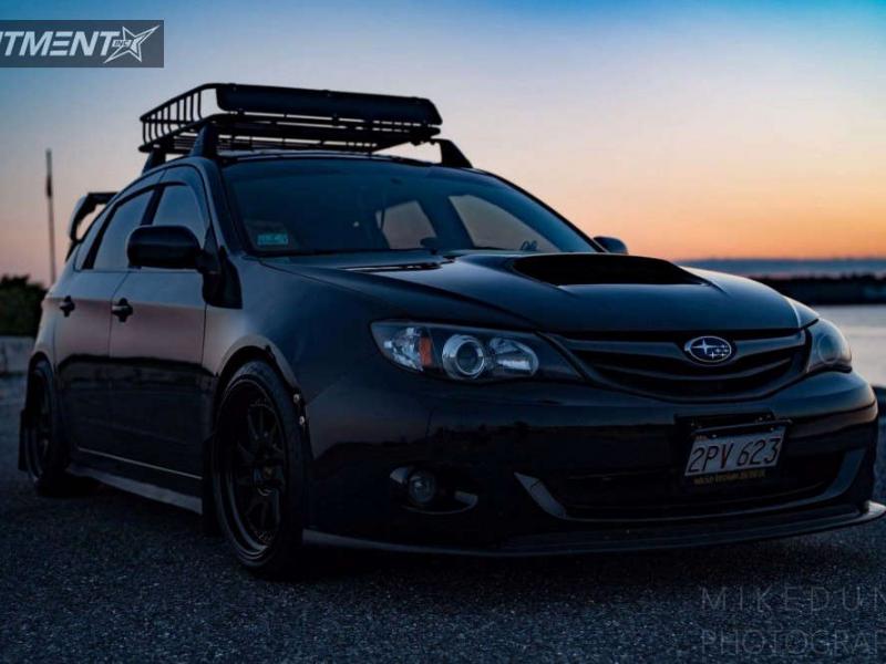 2011 Subaru Impreza Outback Sport with 18x9.5 ESR Sr07 and Nankang 245x45  on Coilovers | 298979 | Fitment Industries