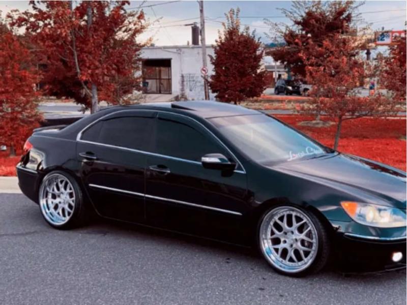 2007 Acura RL with 20x8.5 20 Rennen Csl-2 and 225/35R20 Continental  Contisportcontact and Coilovers | Custom Offsets