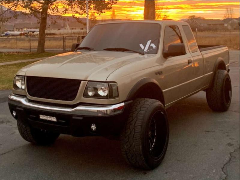 2002 Ford Ranger with 20x12 -51 ARKON OFF-ROAD Caesar and 285/50R20 Nitto  Nt420v and Leveling Kit | Custom Offsets