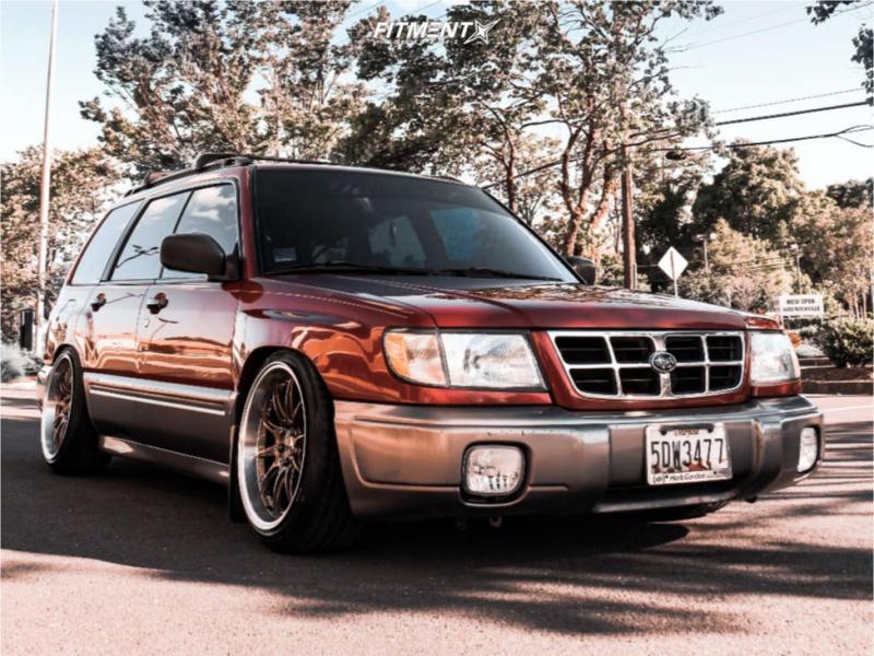 1999 Subaru Forester S with 18x9.5 Aodhan Ds07 and Achilles 225x40 on  Coilovers | 1133175 | Fitment Industries