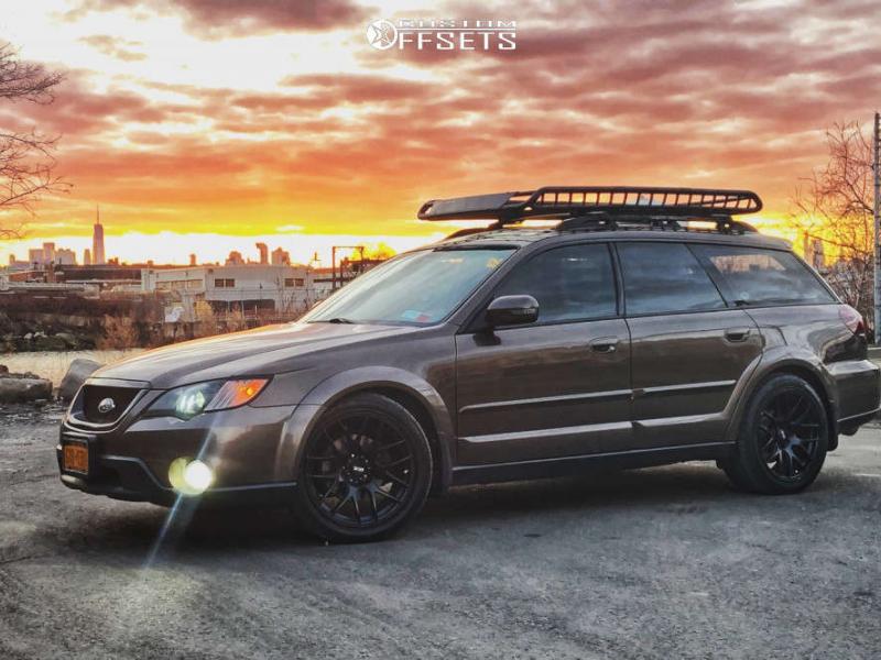 2008 Subaru Outback with 18x8.75 33 XXR 530 and 245/45R18 Bridgestone  Potenza Re760 Sport and Coilovers | Custom Offsets
