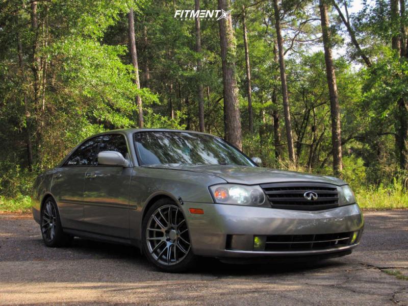 2004 INFINITI M45 Base with 18x8.5 AVID1 SL01 and Lexani 245x40 on Lowering  Springs | 1798576 | Fitment Industries
