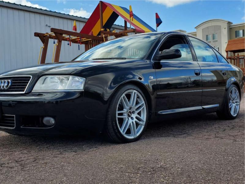 2002 Audi A6 Quattro with 18x8.5 45 VMR V708 and 225/40R18 Nexen N5000 Plus  and Lowering Springs | Custom Offsets