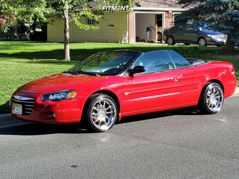 2004 Chrysler Sebring Touring with 18x9.5 Aodhan Ds02 and Vercelli 225x40  on Stock Suspension | 1901641 | Fitment Industries