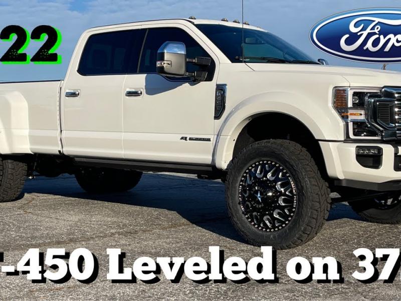 2022 Ford F-450 Platinum Reserve Edition Leveled on 37s & 22s Super Duty  Review - YouTube