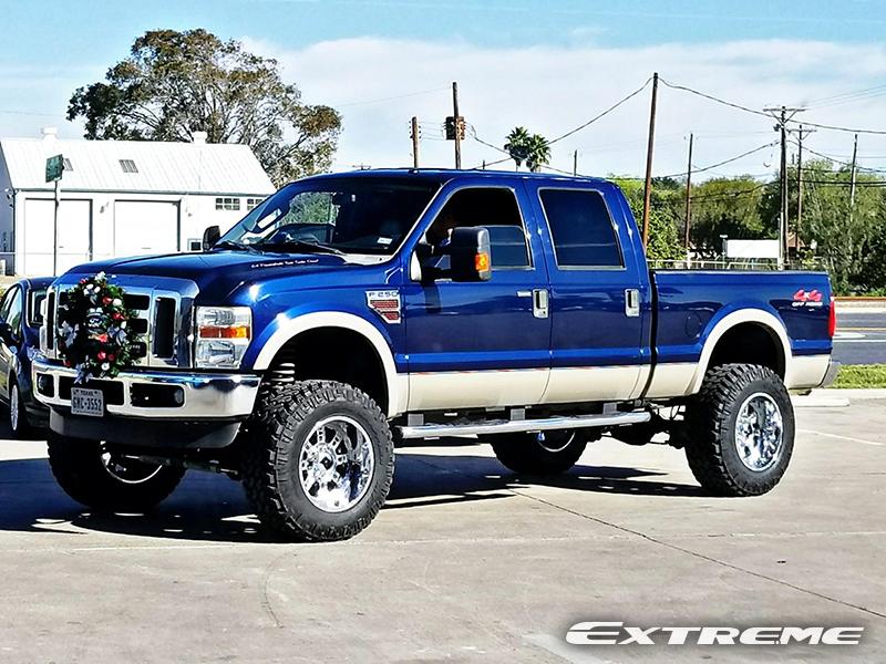 2009 Ford F-250 Super Duty - 20x12 XD Series Wheels 37x13.5R20 Nitto Tires  Rough Country 6-inch Suspension Lift Kit