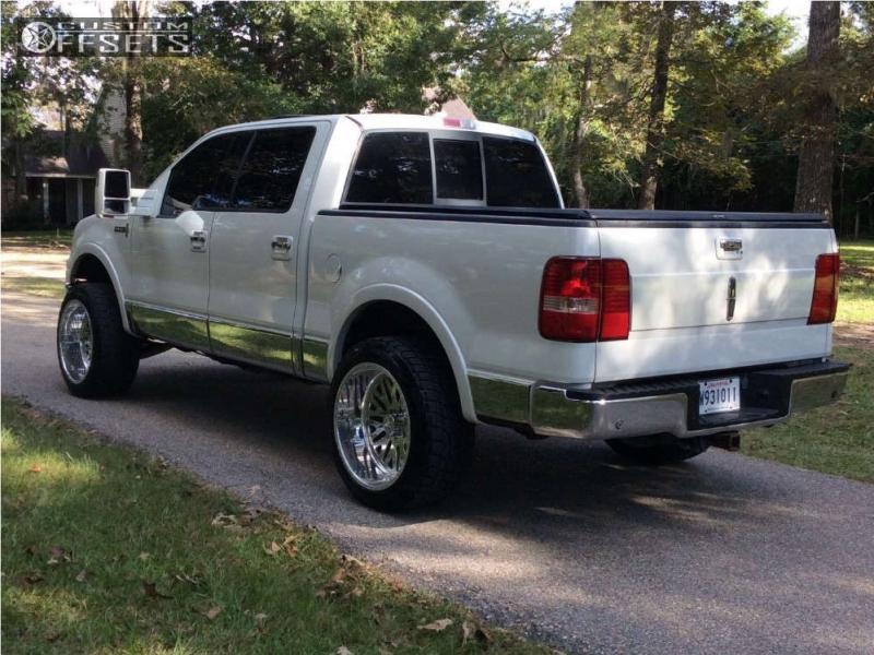 2006 Lincoln Mark LT with 22x12 -40 American Force Evo SS and 305/45R22  Nitto Terra Grappler G2 and Leveling Kit | Custom Offsets