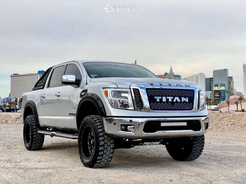 2018 Nissan Titan with 20x10 -24 XD Xd820 and 35/12.5R20 RBP Repulsor MT II  and Suspension Lift 6" | Custom Offsets