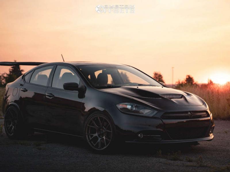 2014 Dodge Dart with 18x9.5 35 Konig Ampliform and 245/40R18 Michelin Pilot  Super Sport and Coilovers | Custom Offsets